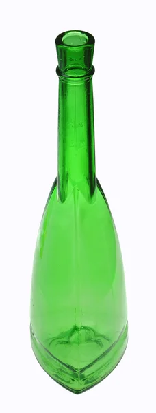 Grön glasflaska — Stockfoto