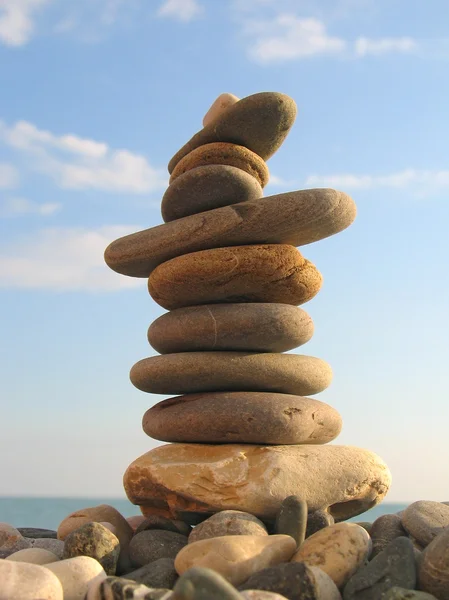 Zee pebble toren — Stockfoto