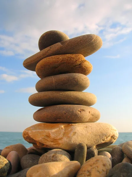 海卵石塔 — 图库照片