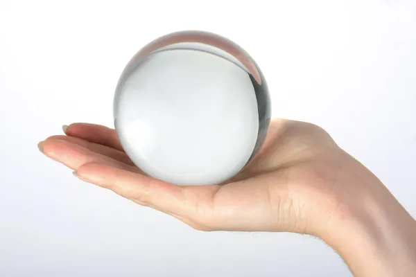 Glass transparent sphere Stock Image