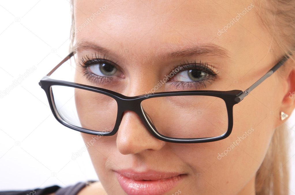Girl in eyeglasses.