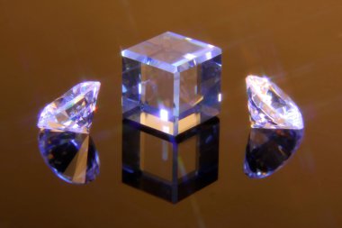 Magic cut crystals clipart
