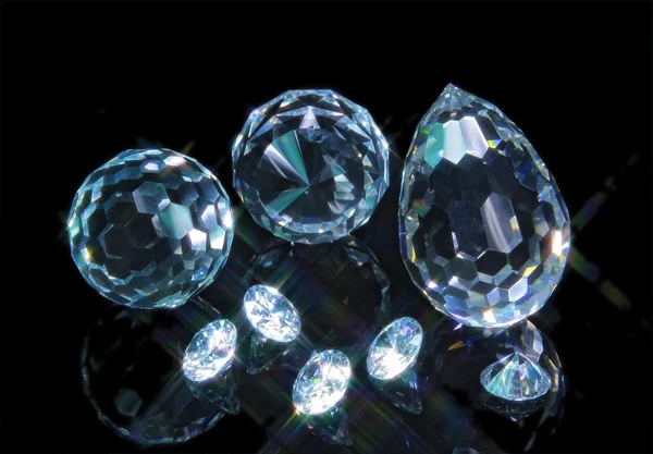 Magie gesneden kristallen — Stockfoto