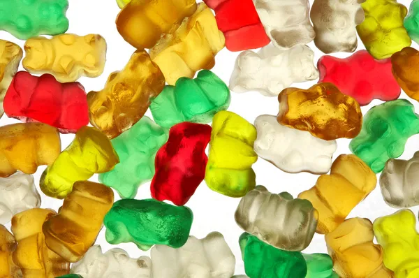 Gummi-bears on white background_2 — Stock Photo, Image