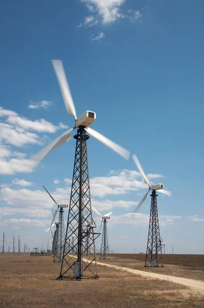 Windmills in wind-farm — Stock Photo, Image