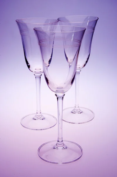 Glass Goblets — Stock Photo, Image