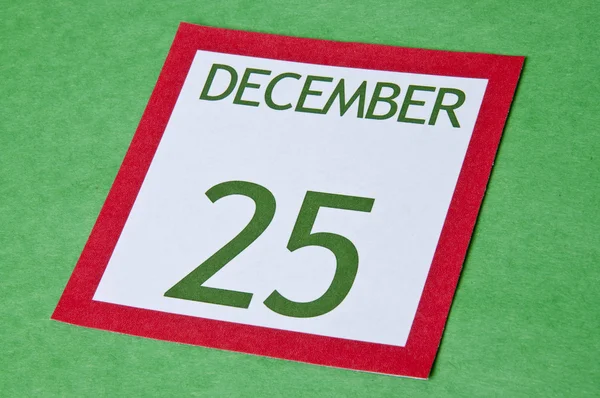 Christmas Calendar Page — Stock Photo, Image