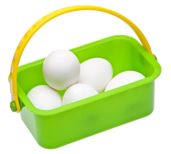 Eggs in a Basket — Stock Photo, Image