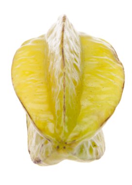 beyaz izole carambola starfruit