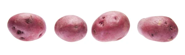 Cztery czerwone ziemniaki — Zdjęcie stockowe