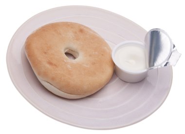 Bagel with Cream Cheese clipart