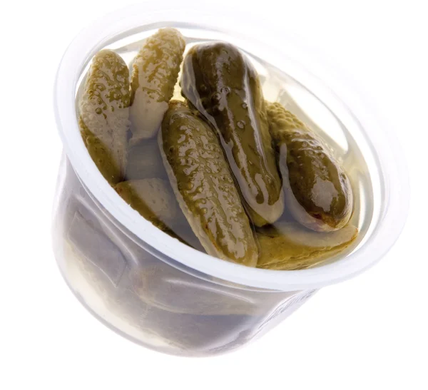 Baby pickles i juice — Stockfoto