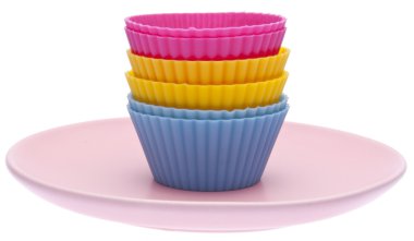 Cupcake Wrappers on a Plate