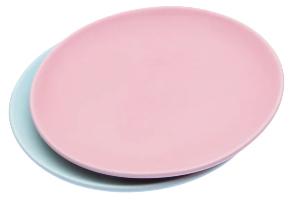 Pair of Pastel Plates — Stock Photo, Image