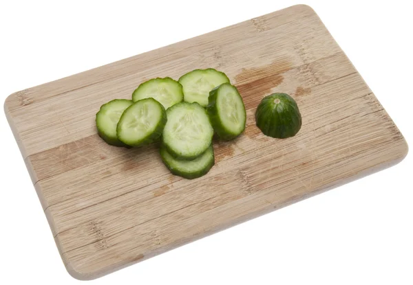 Segmenten van verse komkommer — Stockfoto