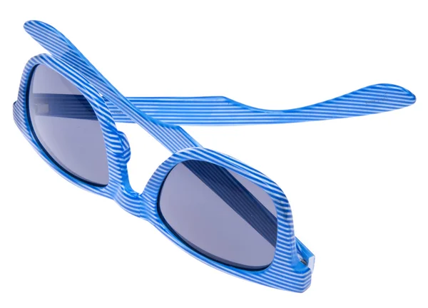 Gestreifte blaue Sonnenbrille — Stockfoto