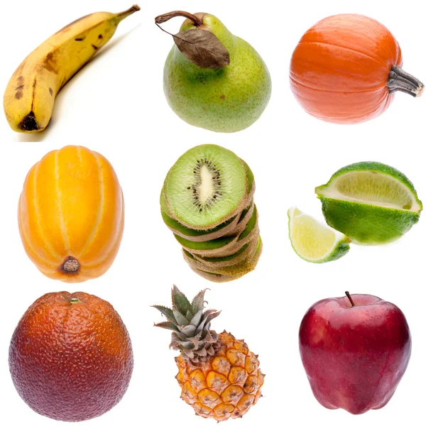 Grupo de frutas frescas — Fotografia de Stock
