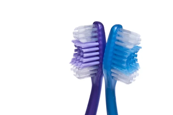 Paar van tandenborstels — Stockfoto