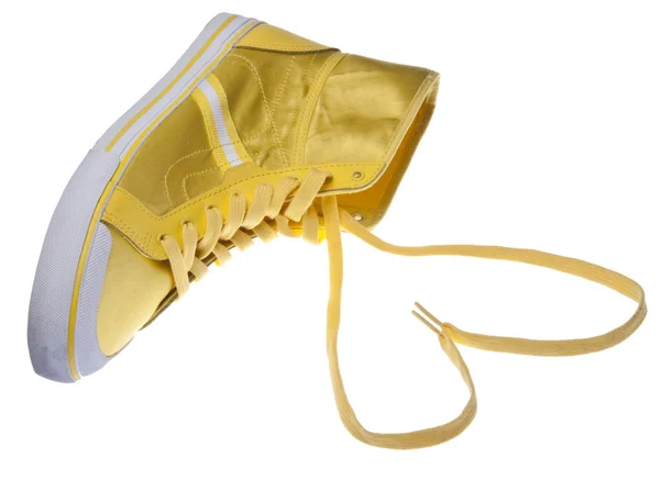 Amarillo zapatilla de deporte amor — Foto de Stock