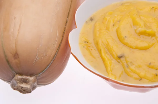 Máslová tykvová polévka — Stock fotografie
