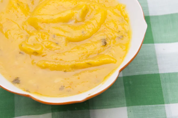 Máslová tykvová polévka — Stock fotografie