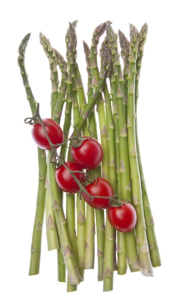 Asparagus and Strawberry Tomatoes — Stock Photo, Image