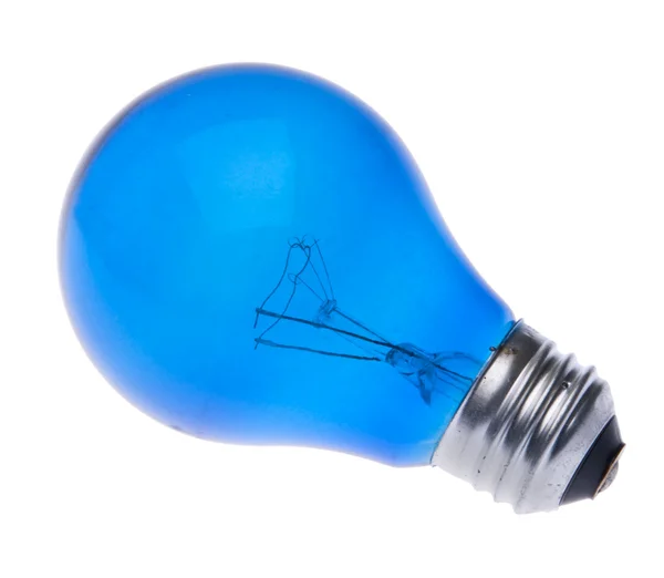 Blaue Glühbirne — Stockfoto
