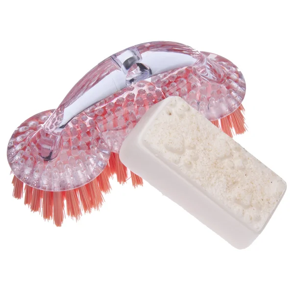 Brosse de nettoyage avec savon pour animaux de compagnie — Photo