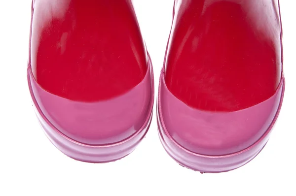 Detail růžový déšť boty — Stock fotografie