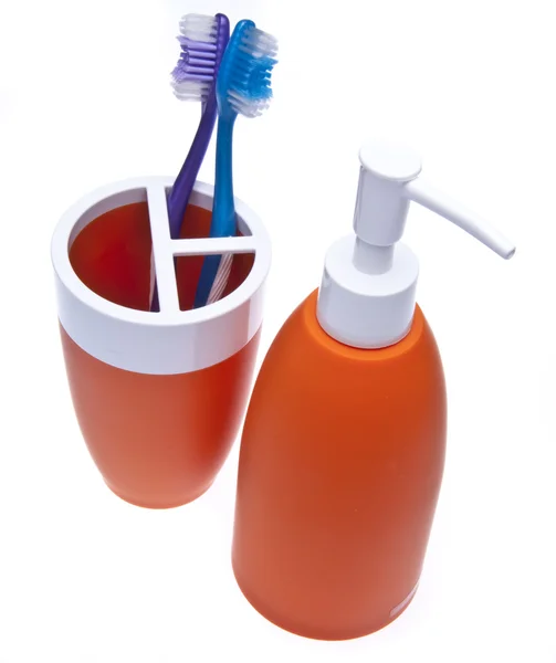 Borstel uw tanden en uw handen wassen — Stockfoto