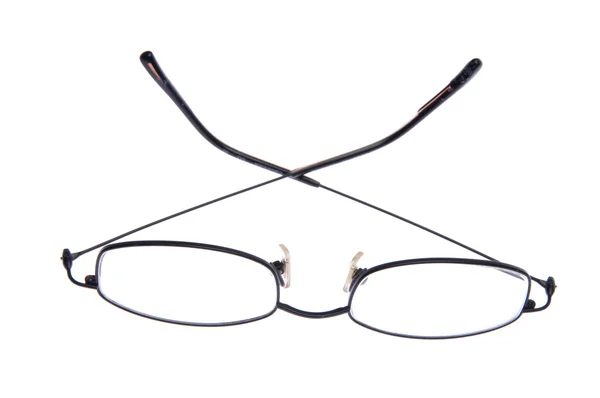 シンプルなブラック ガラスenkla svarta glasögon — Stockfoto