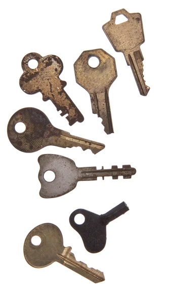 Groep van oude sleutels — Stockfoto