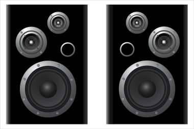 Two speaker systems clipart