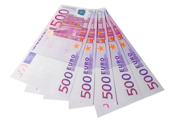 Five hundreds euro banknotes — Stock Photo, Image