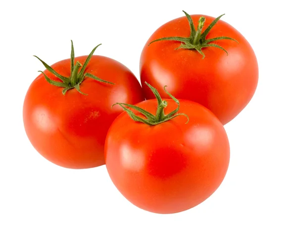 Three full tomatoes — Stock Photo, Image