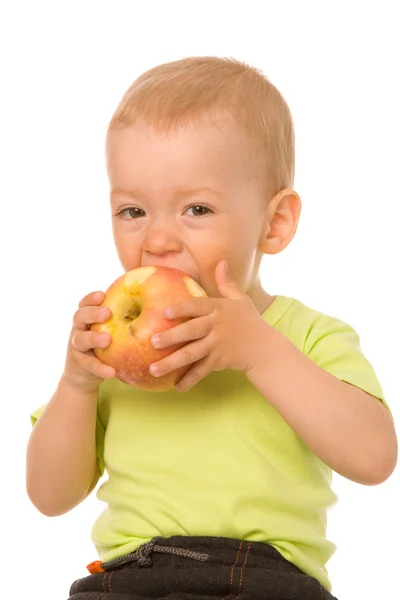 stock image Boy and apple