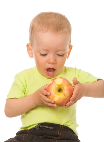 stock image Boy and apple