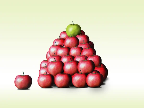 Góra jabłka — Zdjęcie stockowe