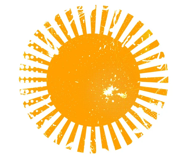 Grunge güneş — Stok fotoğraf