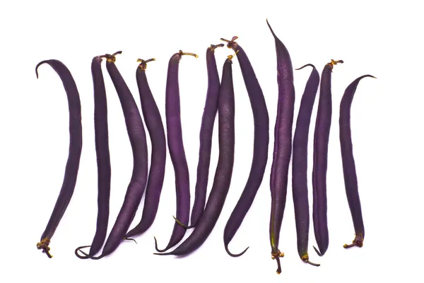 Asparagus kidney bean studio white — Stock Photo, Image