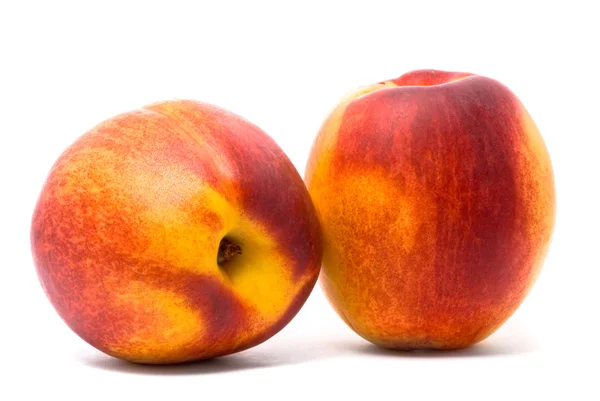 Two juicy nectarines — Stock Photo, Image