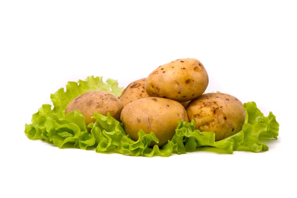 Patatas en estudio blanco — Foto de Stock