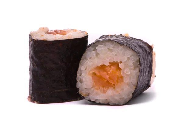 Sushi pe un fundal alb — Fotografie, imagine de stoc