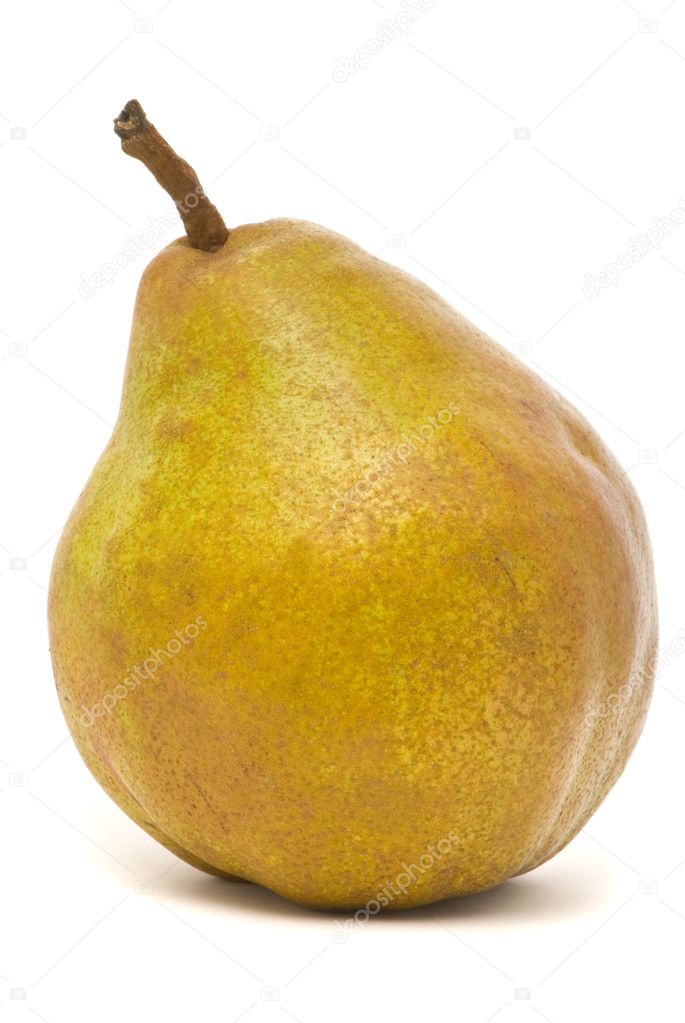 Single green pear