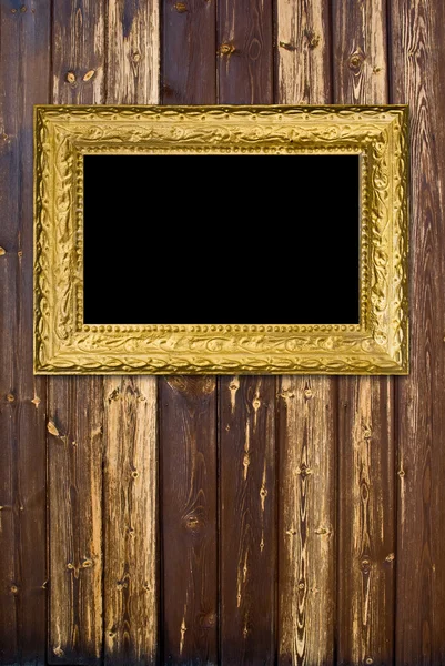 Grungebackground met gouden frame — Stockfoto