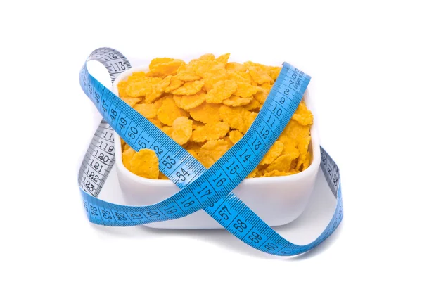 Gezondheid van voedsel. cornflakes — Stockfoto