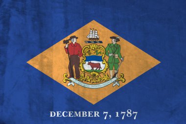 Grunge Flag of Delaware clipart