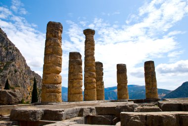 The temple of Apollo in Delphi, Greece clipart