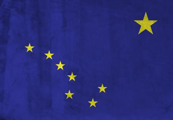 Grunge Flag of Alaska — Stock Photo, Image
