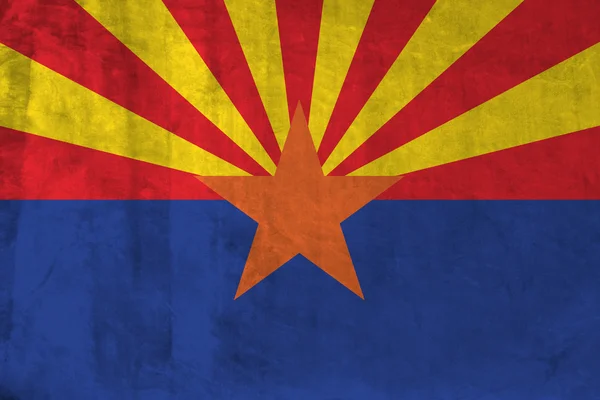 Grunge Bandeira do Arizona — Fotografia de Stock